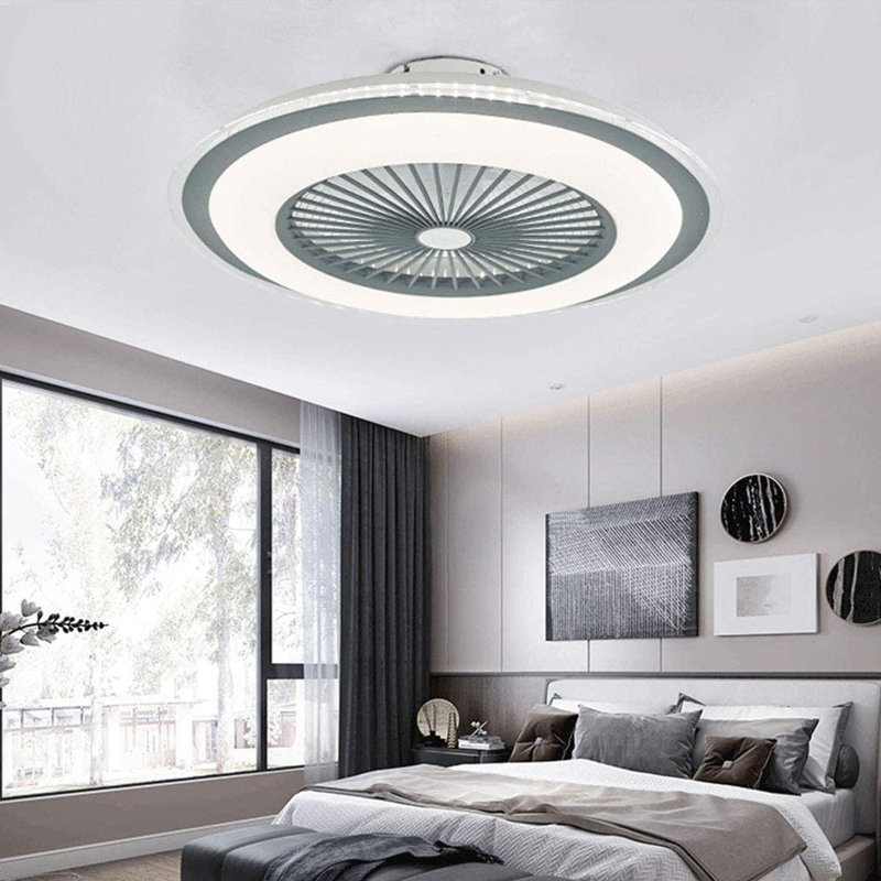 Wade Logan® 23'' Hazle 7 Blade LED Bladeless Ceiling Fan with Remote